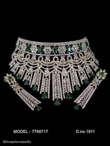CUBIC ZIRCONIA NECKLACE SET