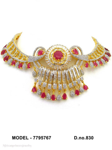 CUBIC ZIRCONIA NECKLACE SET