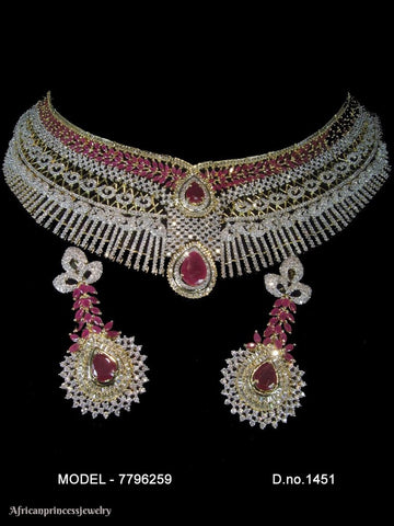 CUBIC ZIRCONIA NECKLACE SET