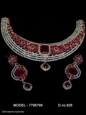 CUBIC ZIRCONIA NECKLACE SET