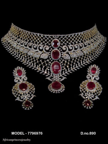 CUBIC ZIRCONIA NECKLACE SET