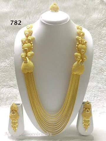 THREE PIECE INDIAN / AFRICAN NECKLACE SET