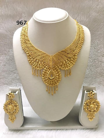 THREE PIECE INDIAN / AFRICAN NECKLACE SET