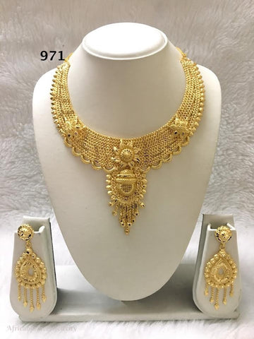 THREE PIECE INDIAN / AFRICAN NECKLACE SET