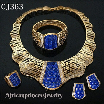 FOUR PIECE 18K GOLD PLATED NECKLACE SET