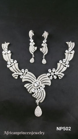 CUBIC ZIRCONIA NECKLACE SET