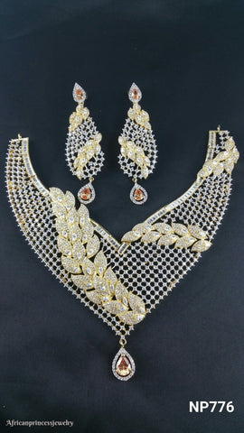CUBIC ZIRCONIA NECKLACE SET