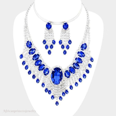 EVENING CRYSTAL NECKLACE SET