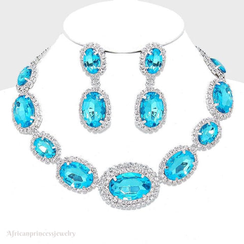 EVENING CRYSTAL NECKLACE SET