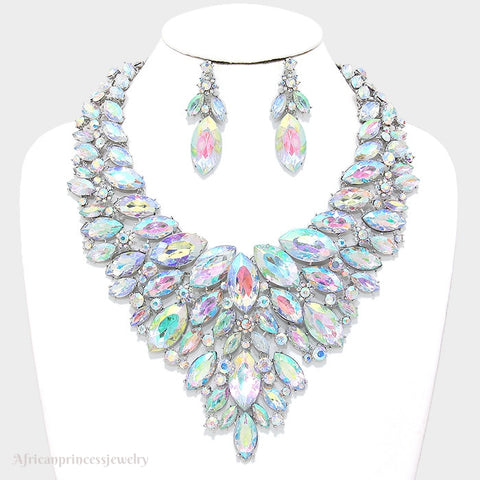 EVENING CRYSTAL NECKLACE SET