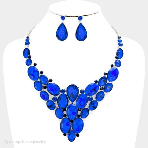 EVENING CRYSTAL NECKLACE SET