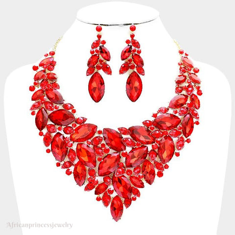 EVENING CRYSTAL NECKLACE  SET