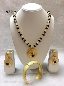 THREE PIECE INDIAN / AFRICAN NECKLACE SET