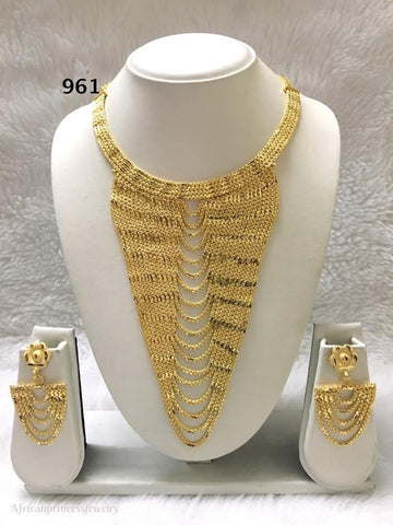 THREE PIECE INDIAN / AFRICAN NECKLACE SET