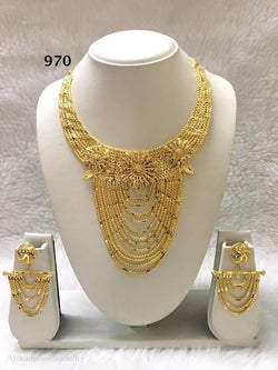 THREE PIECE INDIAN/ AFRICAN NECKLACE SET