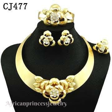 FOUR PIECE 18K GOLD PLATED NECKLACE SET