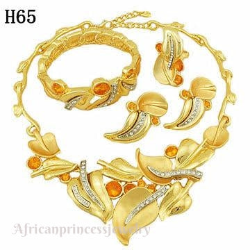 FOUR PIECE 18K GOLD PLATED NECKLACE SET